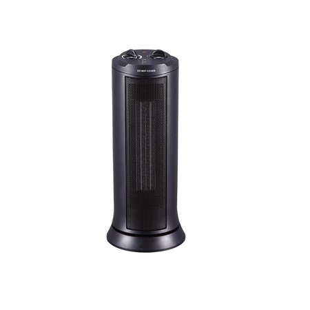 PERFECT AIRE Black Oscillation Tower Space Heater 6034875